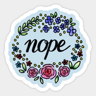 Nope Sticker